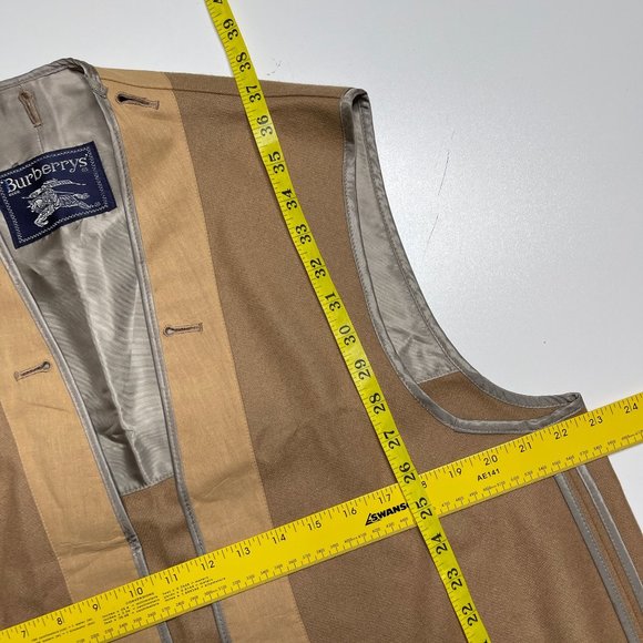 Burberry Wool Replacement Trench Coat Liner Camel Tan Button Out - Picture 7 of 12